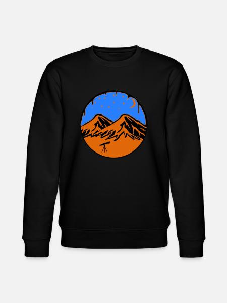 Starry Sky Mountains - Stanley/Stella CHANGER Unisex Organic Sweatshirt - black