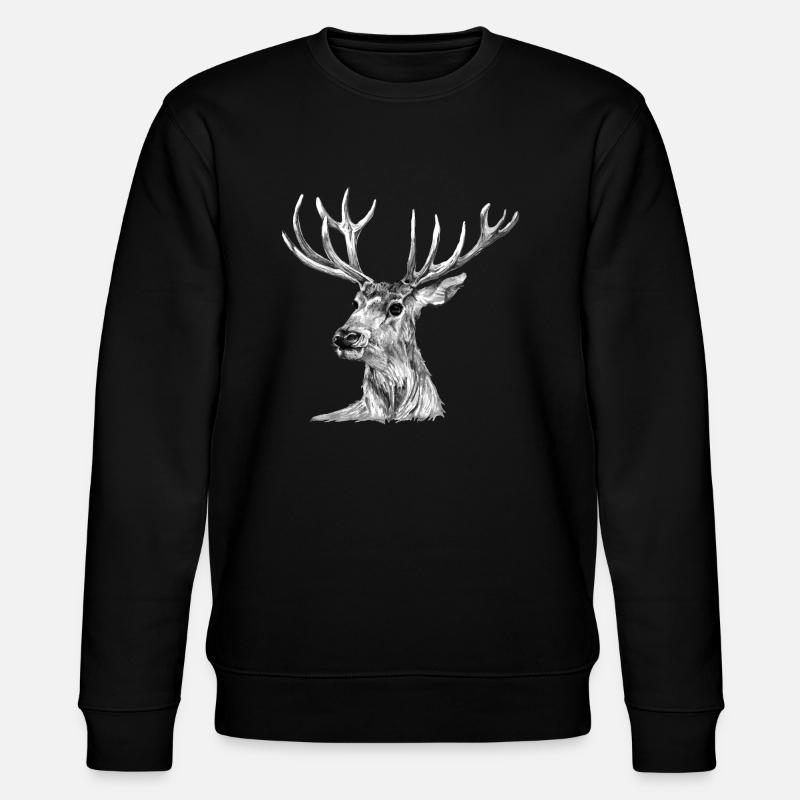 Cerf - Sweat bio CHANGER Stanley/Stella Unisexe - noir