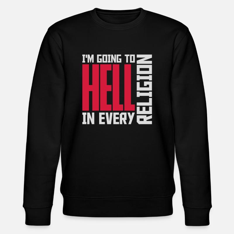 En allant en enfer - Sweat bio CHANGER Stanley/Stella Unisexe - noir