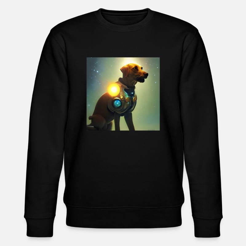 The Universe Dog - Stanley/Stella Unisex Bio-Sweatshirt CHANGER  - Schwarz