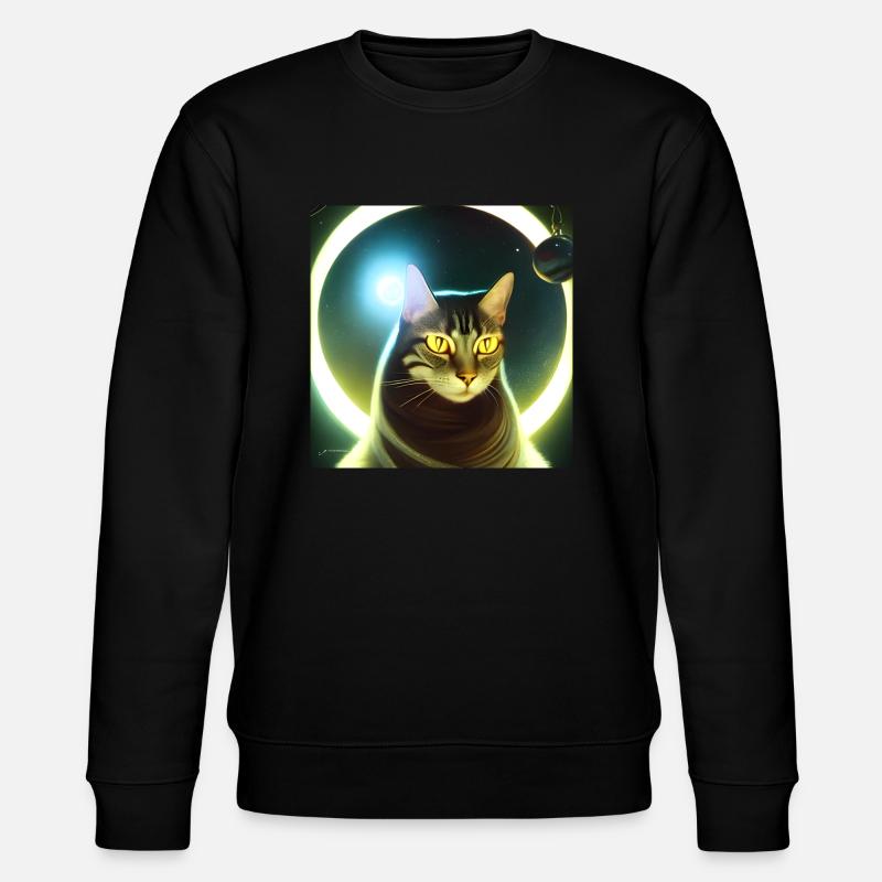 Le chat de l’univers - Sweat bio CHANGER Stanley/Stella Unisexe - noir