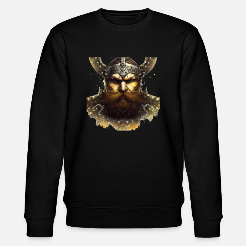 Tête viking - Sweat bio CHANGER Stanley/Stella Unisexe - noir