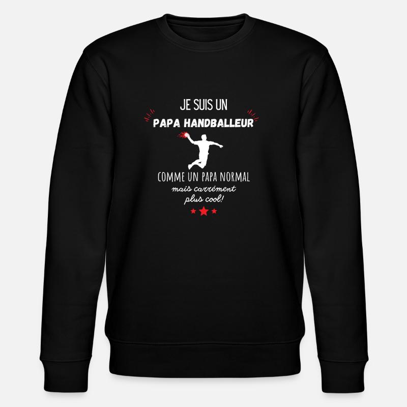 papa handballeur cool - Sweat bio CHANGER Stanley/Stella Unisexe - noir