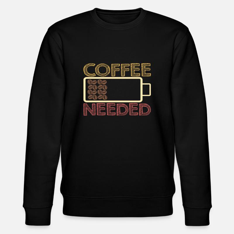 Coffee needed - Stanley/Stella Unisex Bio-Sweatshirt CHANGER  - Schwarz