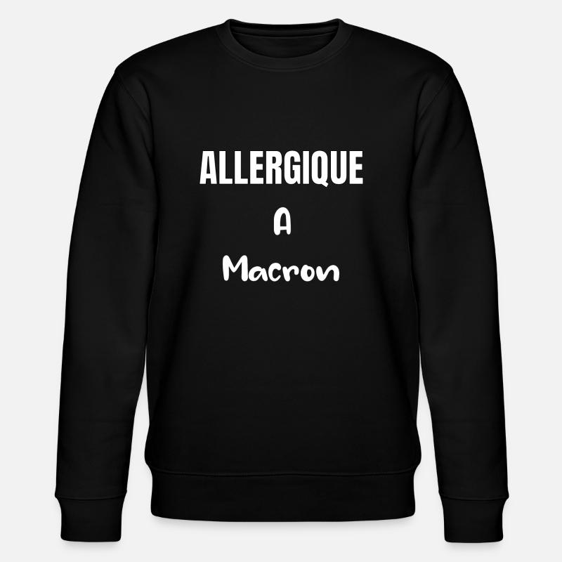 Allergiqueà Macron - Sweat bio CHANGER Stanley/Stella Unisexe - noir