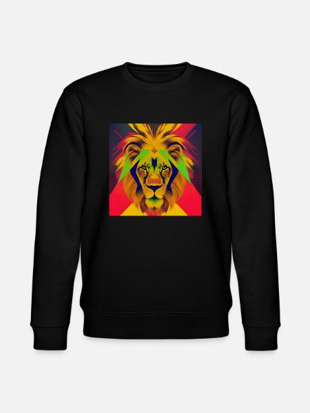 Löwe - Stanley/Stella Unisex Bio-Sweatshirt CHANGER - Schwarz