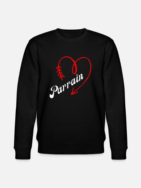 parrain cœur - Sweat bio CHANGER Stanley/Stella Unisexe - noir