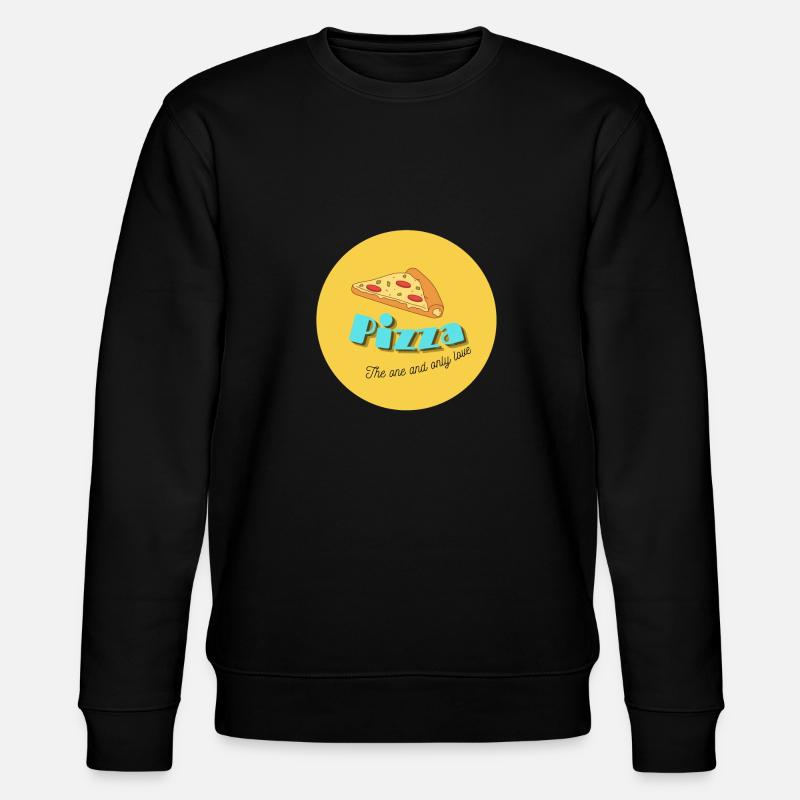 I Love Pizza - Stanley/Stella Unisex Bio-Sweatshirt CHANGER  - Schwarz