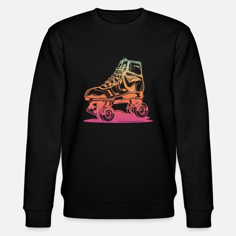 Rollerblades Rollerblade Skates Rollschuhe Retro - Stanley/Stella Unisex Bio-Sweatshirt CHANGER  - Schwarz