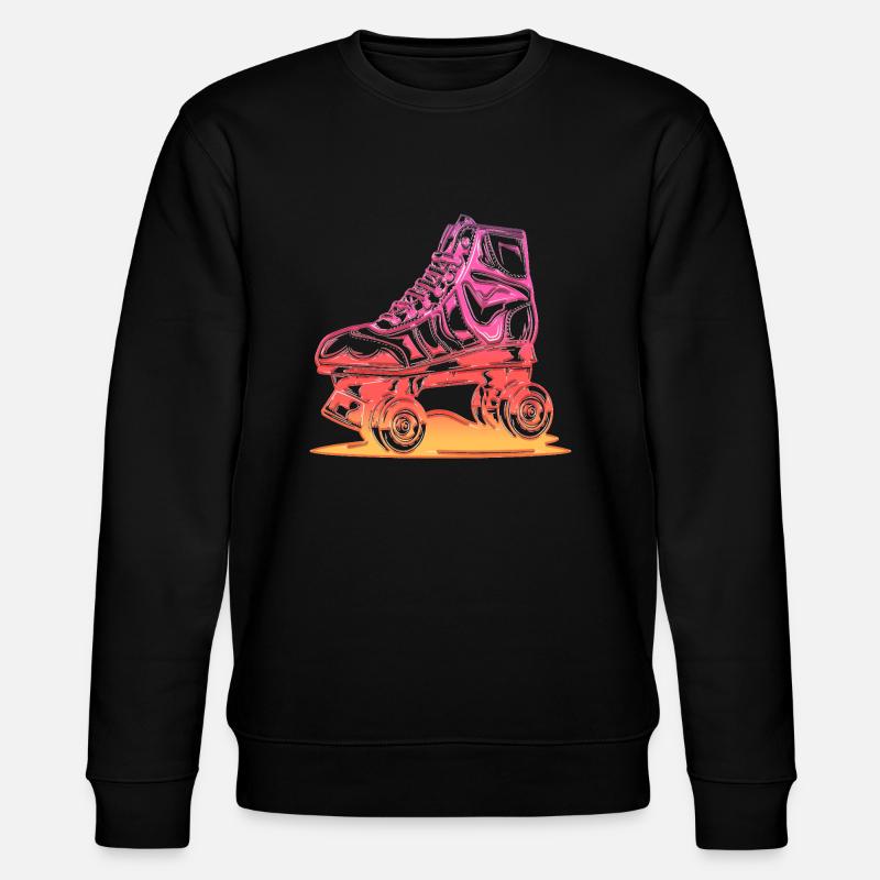 Rollerblades Rollerblade Skates Rollschuhe Retro - Stanley/Stella Unisex Bio-Sweatshirt CHANGER - Schwarz