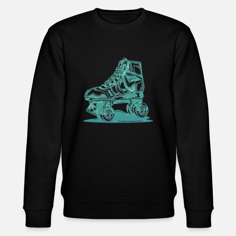 rollerblades rollerblade skates rollerskates retro - Stanley/Stella CHANGER Unisex Organic Sweatshirt - black