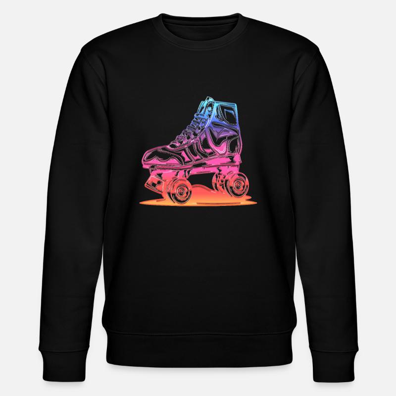 Rollerblades Rollerblade Skates Rollschuhe Retro - Stanley/Stella Unisex Bio-Sweatshirt CHANGER  - Schwarz