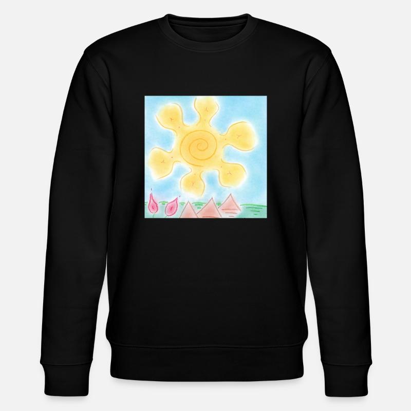 SONNE AUF PYRAMIDEN - Stanley/Stella Unisex Bio-Sweatshirt CHANGER  - Schwarz