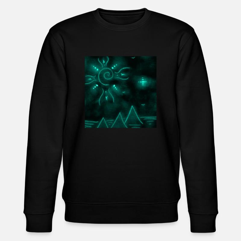 SOLEIL ET PYRAMIDES INDIGO - Sweat bio CHANGER Stanley/Stella Unisexe - noir