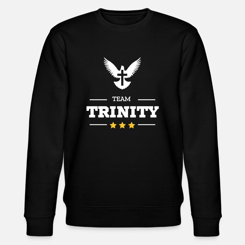 TEAM TRINITY - Stanley/Stella Unisex Bio-Sweatshirt CHANGER  - Schwarz
