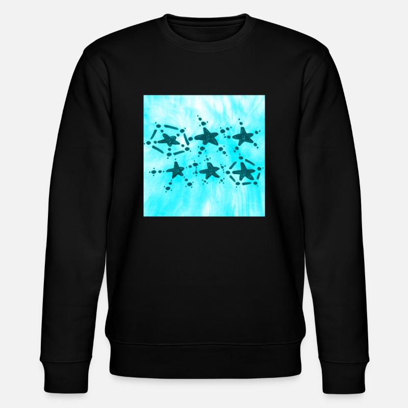 6 STERNE LÄCHELN BLAU - Stanley/Stella Unisex Bio-Sweatshirt CHANGER  - Schwarz