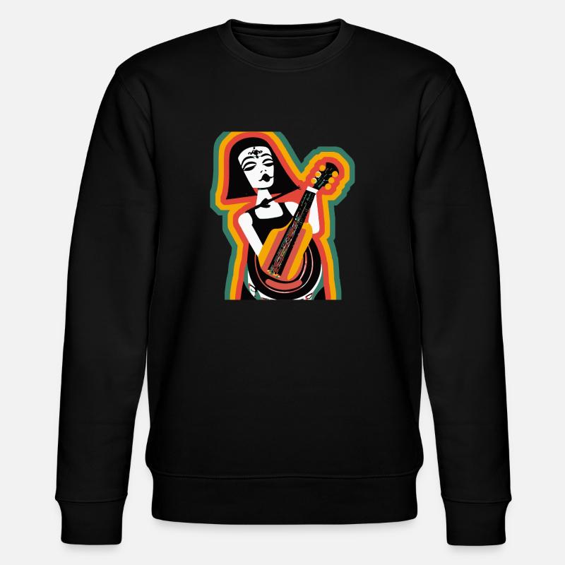 Musik Mädchen - Stanley/Stella Unisex Bio-Sweatshirt CHANGER  - Schwarz