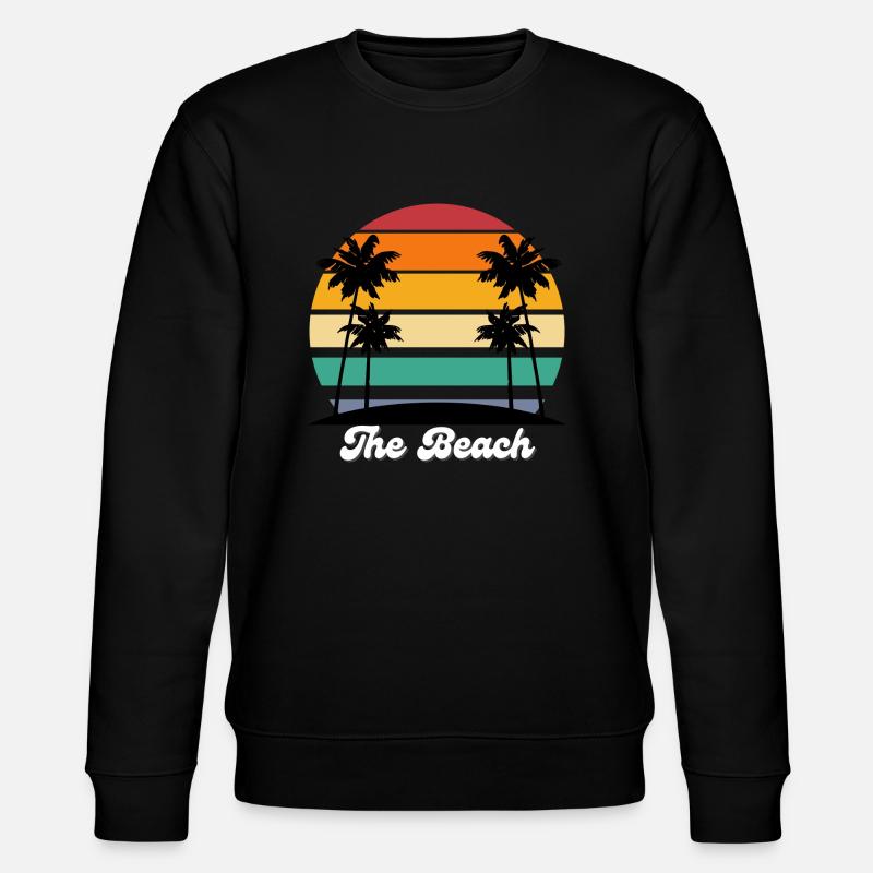 The Beach - Retro - Stanley/Stella Unisex Bio-Sweatshirt CHANGER  - Schwarz
