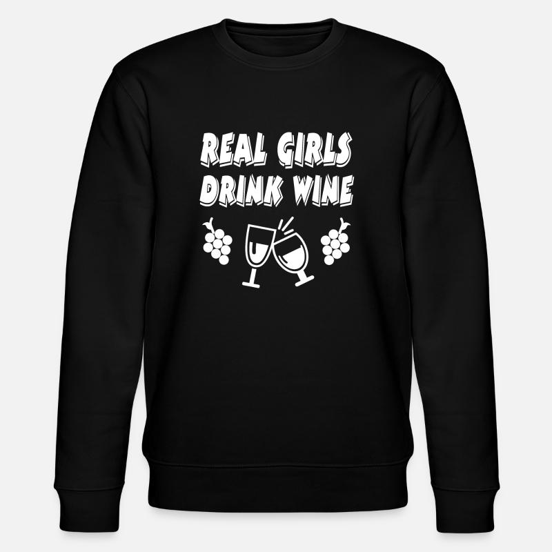 Wein - Stanley/Stella Unisex Bio-Sweatshirt CHANGER  - Schwarz
