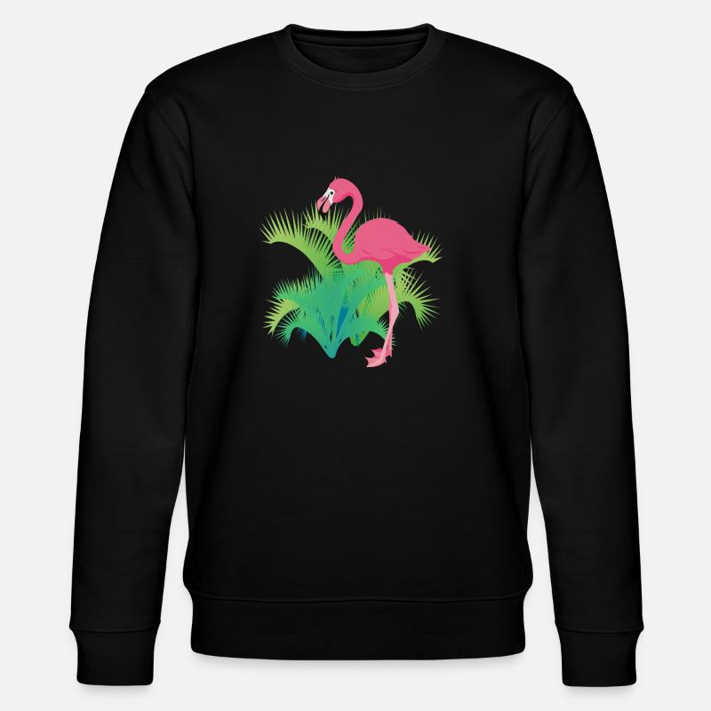Flamingo - Stanley/Stella Unisex Bio-Sweatshirt CHANGER  - Schwarz