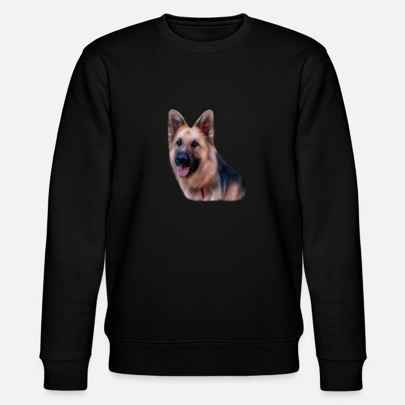 Deutscher Schäferhund - Stanley/Stella Unisex Bio-Sweatshirt CHANGER  - Schwarz