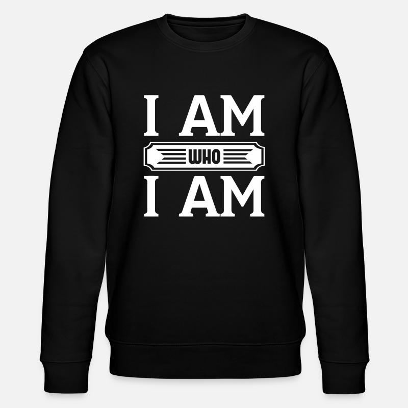 I Am Who I Am - Stanley/Stella Unisex Bio-Sweatshirt CHANGER - Schwarz
