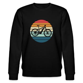 E-Bike Cyclist Cadeau Vélo Cycliste - Sweat bio CHANGER Stanley/Stella Unisexe - noir - Devant - Nik (191cm) & Marisol (170cm)