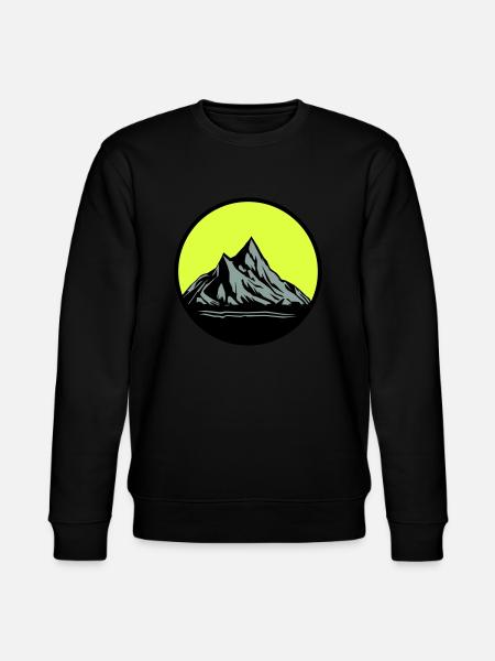 Mountains - Stanley/Stella Unisex Bio-Sweatshirt CHANGER  - Schwarz