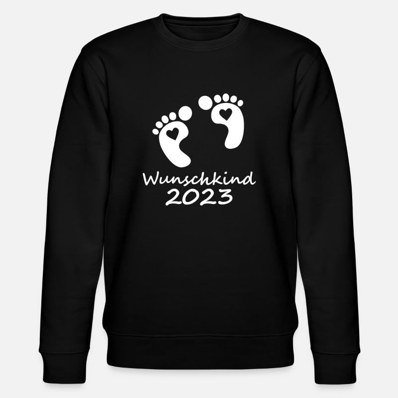 Wunschkind 2023 - Stanley/Stella Unisex Bio-Sweatshirt CHANGER  - Schwarz