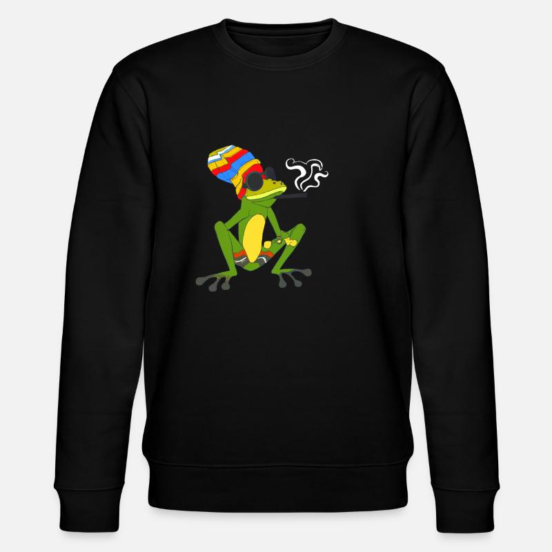 Root - Frog - Stanley/Stella Unisex Bio-Sweatshirt CHANGER  - Schwarz