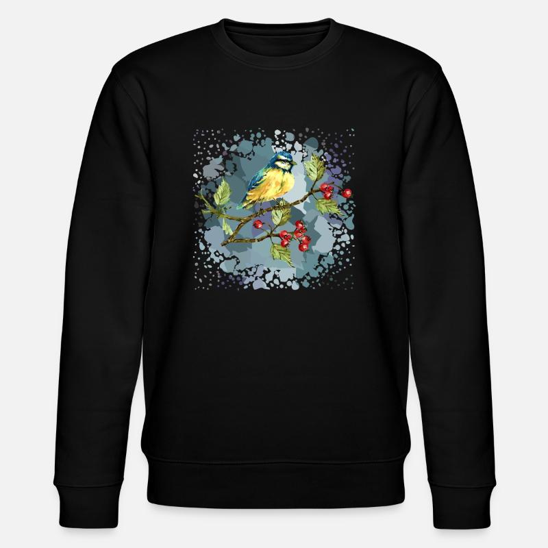 Bunter Vogel - Stanley/Stella Unisex Bio-Sweatshirt CHANGER  - Schwarz
