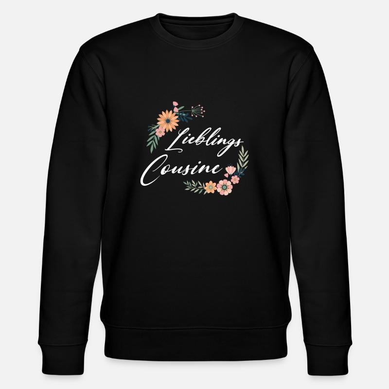 Lieblingscousine - Stanley/Stella Unisex Bio-Sweatshirt CHANGER  - Schwarz