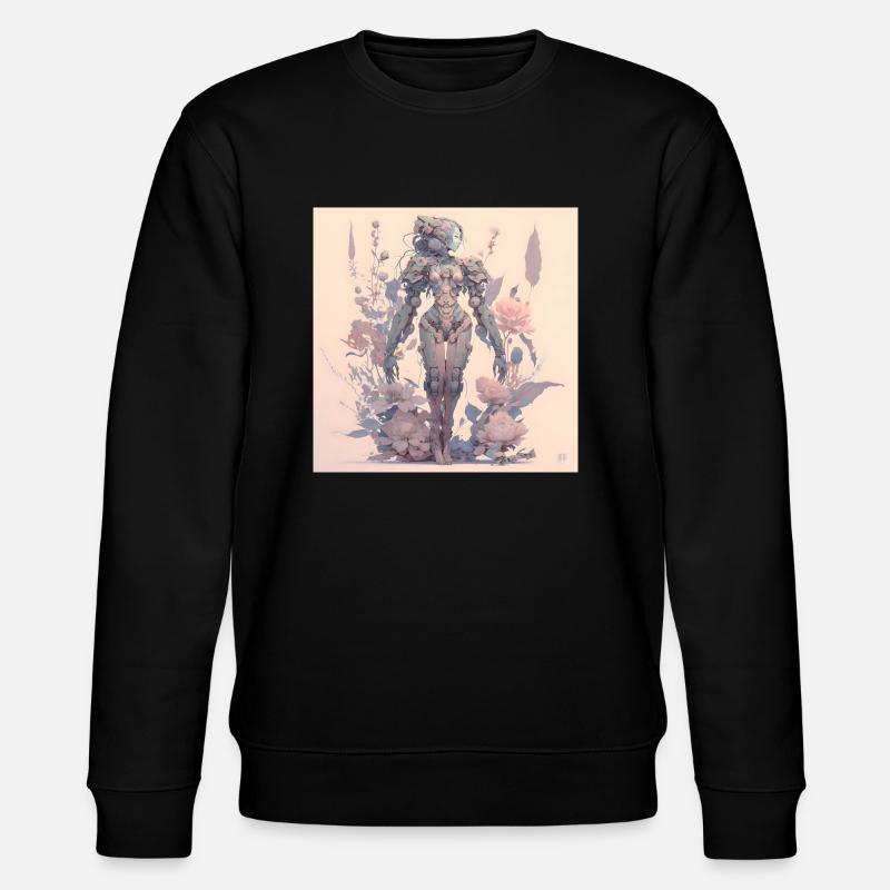 in harmony with nature evolution - Stanley/Stella CHANGER Unisex Organic Sweatshirt - black