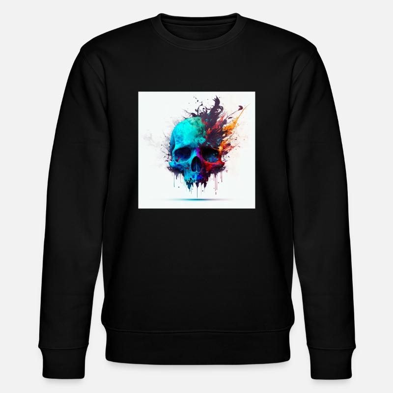 Crane abstrait n°1 - Sweat bio CHANGER Stanley/Stella Unisexe - noir