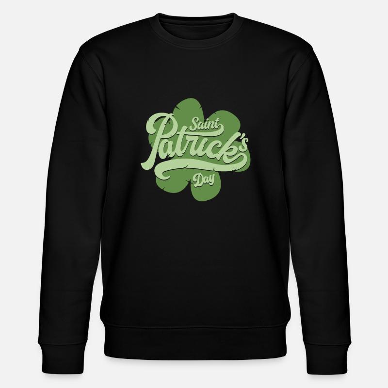 Saint Patrick s Day - Stanley/Stella CHANGER Unisex Organic Sweatshirt - black