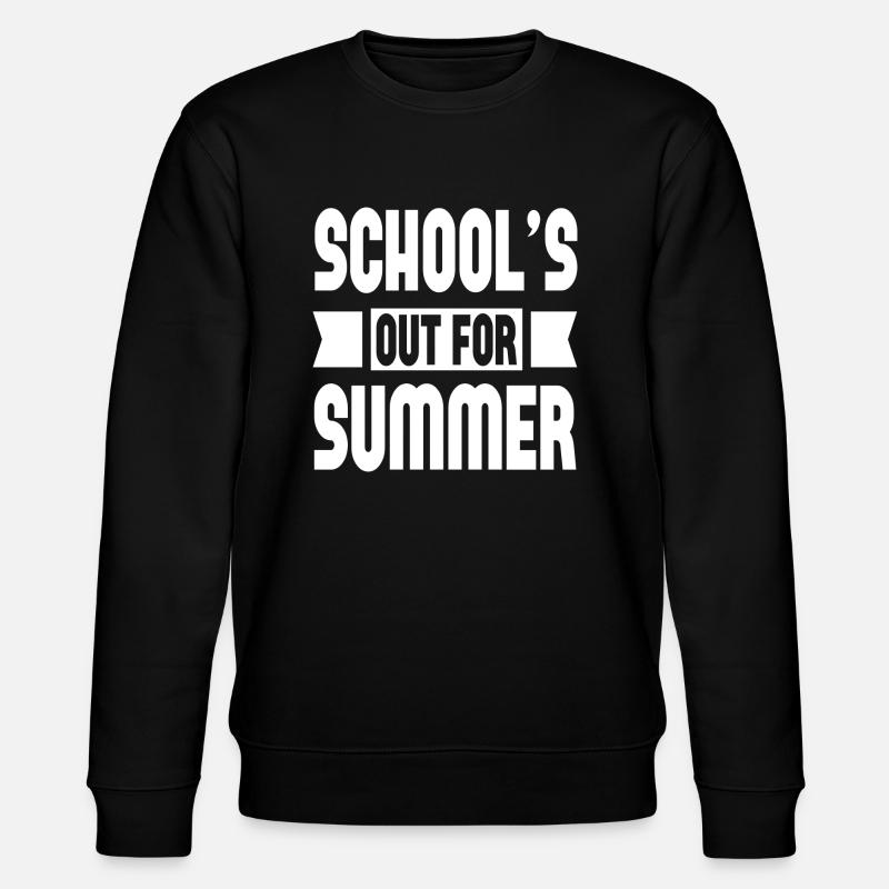 School´s Out For Summer - Stanley/Stella Unisex Bio-Sweatshirt CHANGER  - Schwarz