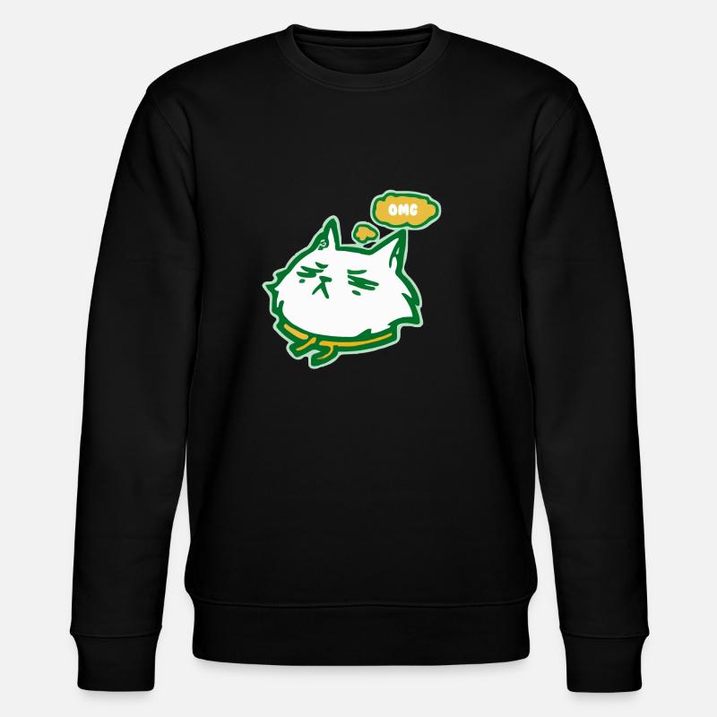 Le chat OMG - Sweat bio CHANGER Stanley/Stella Unisexe - noir