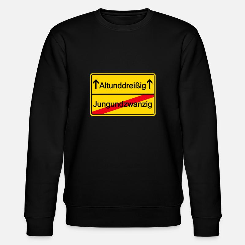 Altunddreißig - Stanley/Stella Unisex Bio-Sweatshirt CHANGER  - Schwarz