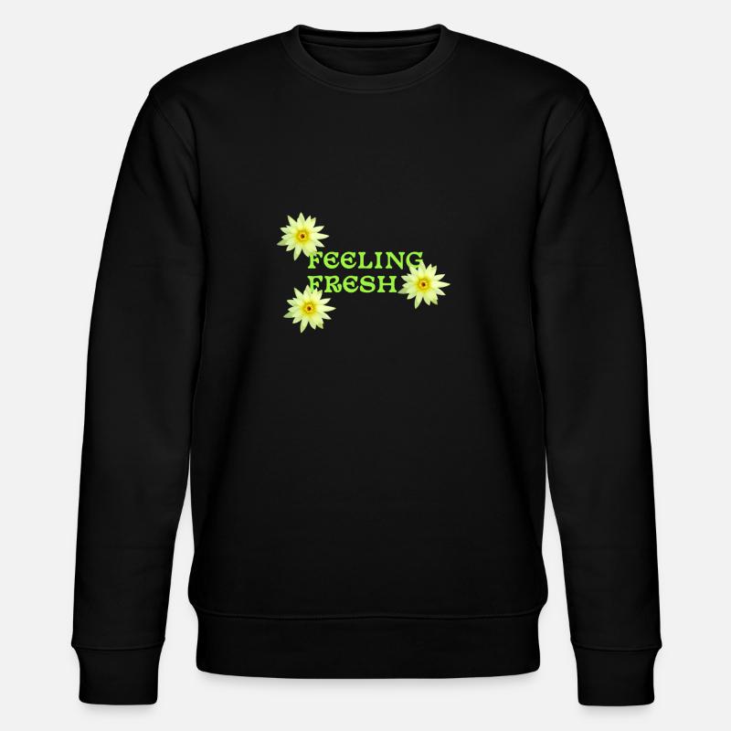 Feeling Fresh fühle mich frisch - Stanley/Stella Unisex Bio-Sweatshirt CHANGER - Schwarz