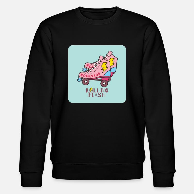 Rolling Flash - Stanley/Stella CHANGER Unisex Organic Sweatshirt - black