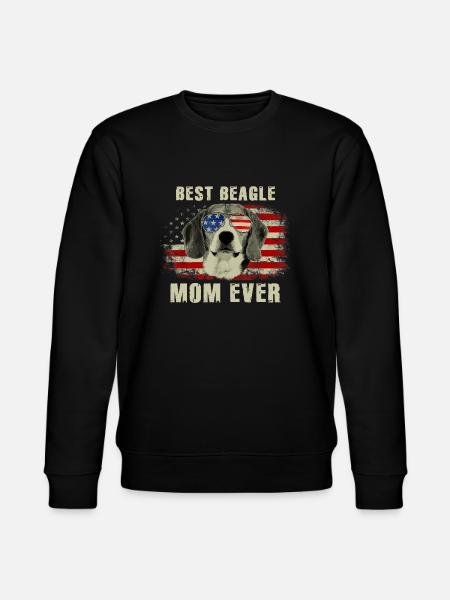 Best Beagle Mom Ever - Stanley/Stella CHANGER Unisex Organic Sweatshirt - black