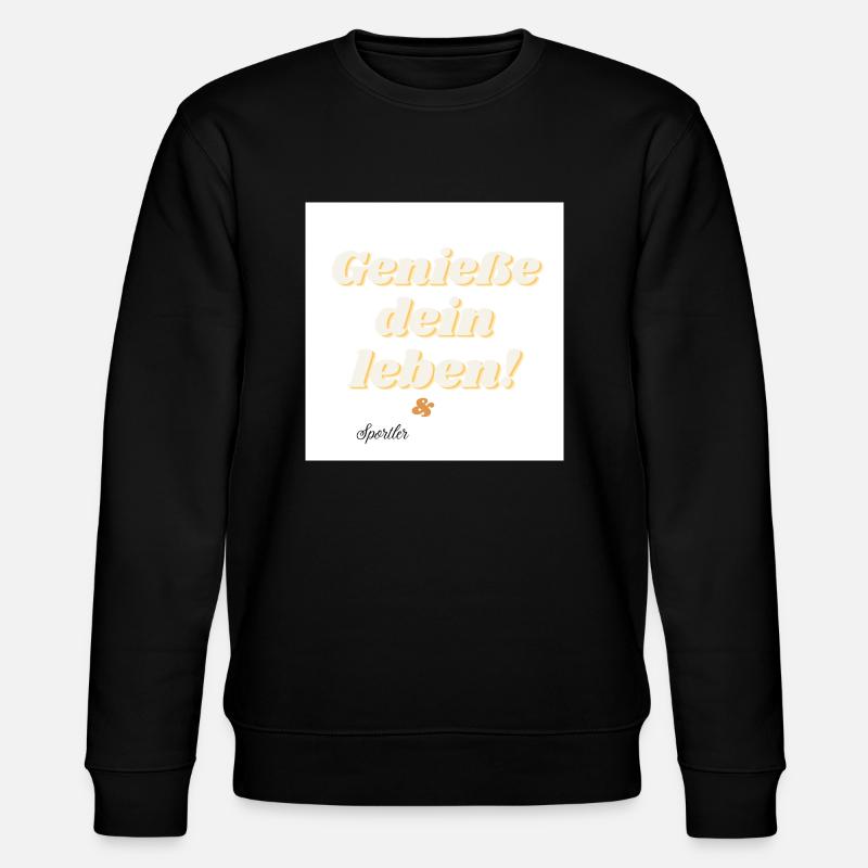 Dictons, texte, athlètes, - Sweat bio CHANGER Stanley/Stella Unisexe - noir
