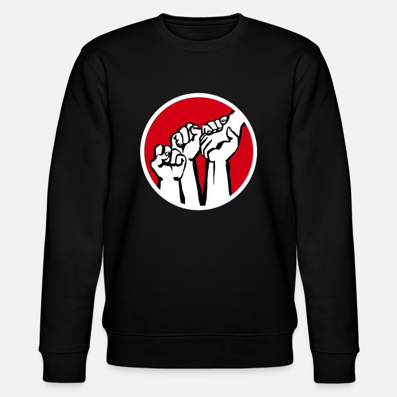 Fäuste1b - Stanley/Stella Unisex Bio-Sweatshirt CHANGER  - Schwarz