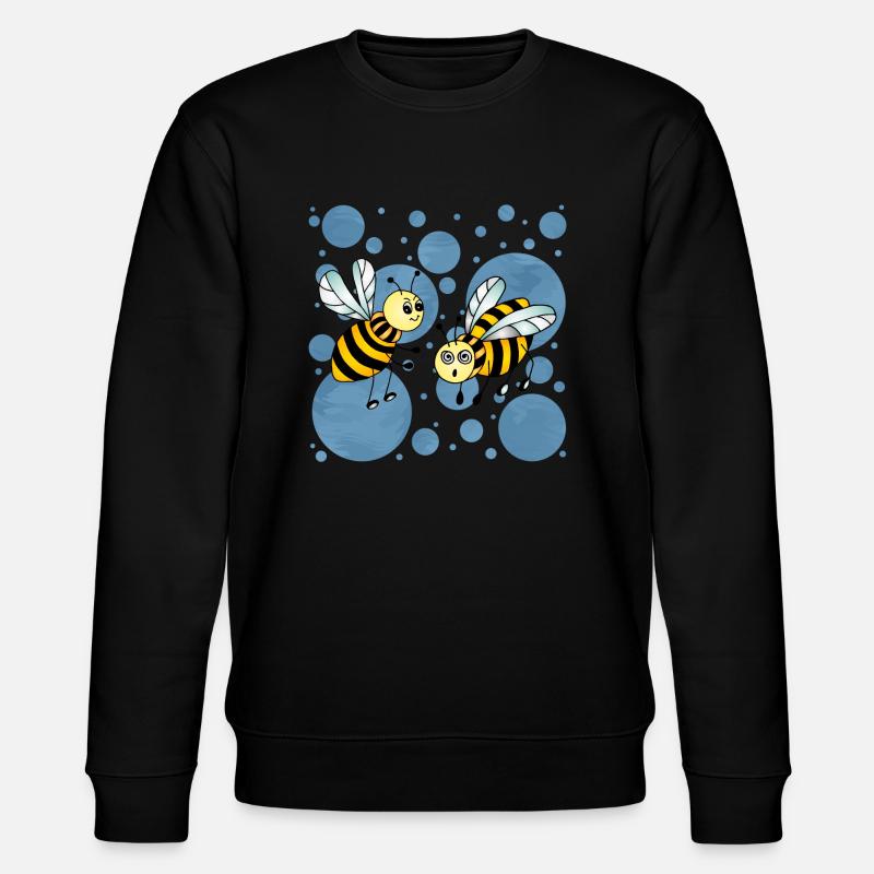 Bienen - Stanley/Stella Unisex Bio-Sweatshirt CHANGER  - Schwarz