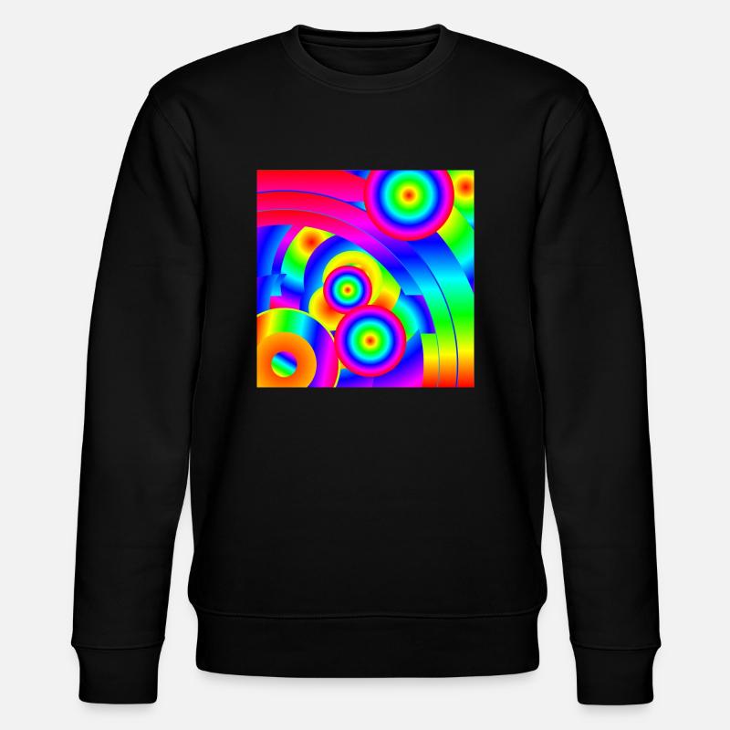 Abstrakter Komet - Stanley/Stella Unisex Bio-Sweatshirt CHANGER  - Schwarz