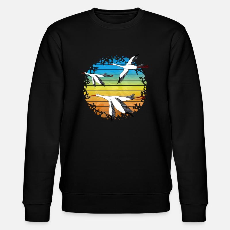 Storks - Stanley/Stella CHANGER Unisex Organic Sweatshirt - black