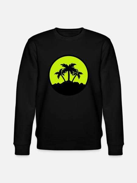 Palm Design - Stanley/Stella CHANGER Unisex Organic Sweatshirt - black