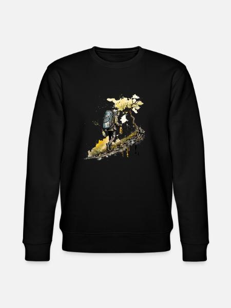 Beer hike in the mountains - Stanley/Stella CHANGER Unisex Organic Sweatshirt - black