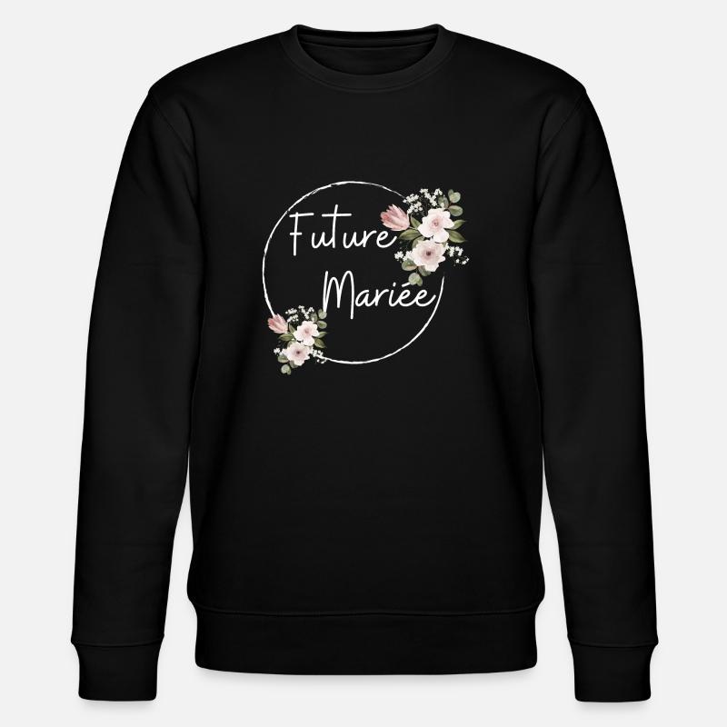 Future mariée floral - Sweat bio CHANGER Stanley/Stella Unisexe - noir