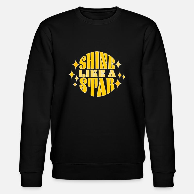 Shine Like a Star - Stanley/Stella CHANGER Unisex Organic Sweatshirt - black